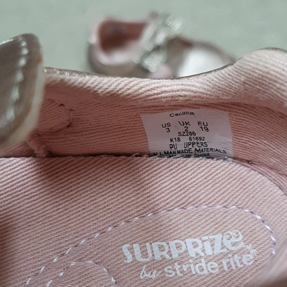 Gold Toddler Shoes with Bow